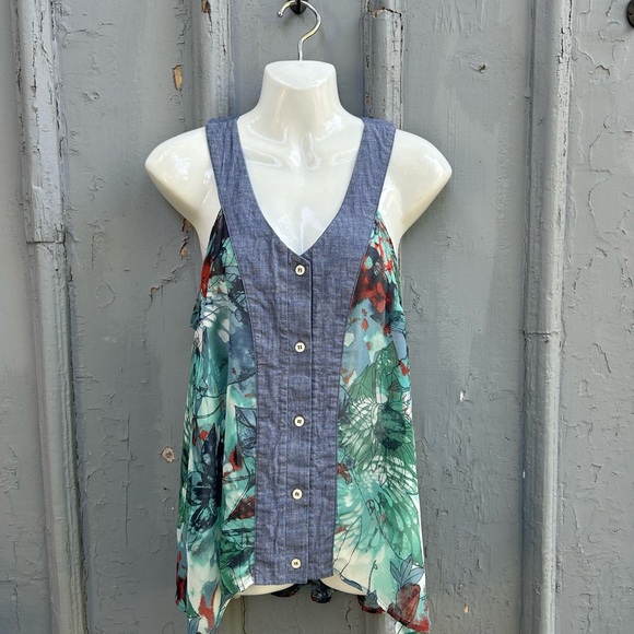 Preloved Sleeveless Blouse, M - Picture 1 of 8